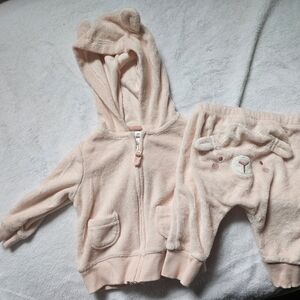 Carter's Pink Fleece Kids Matching Set